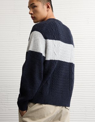 AE Cozy Cabin Chest Stripe Sweater