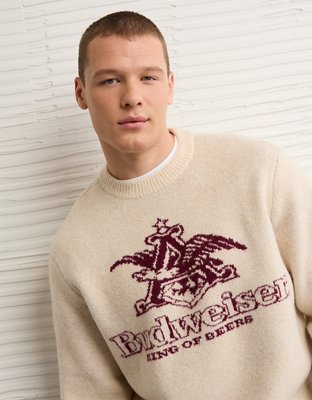 AE Cozy Cabin Budweiser Graphic Sweater