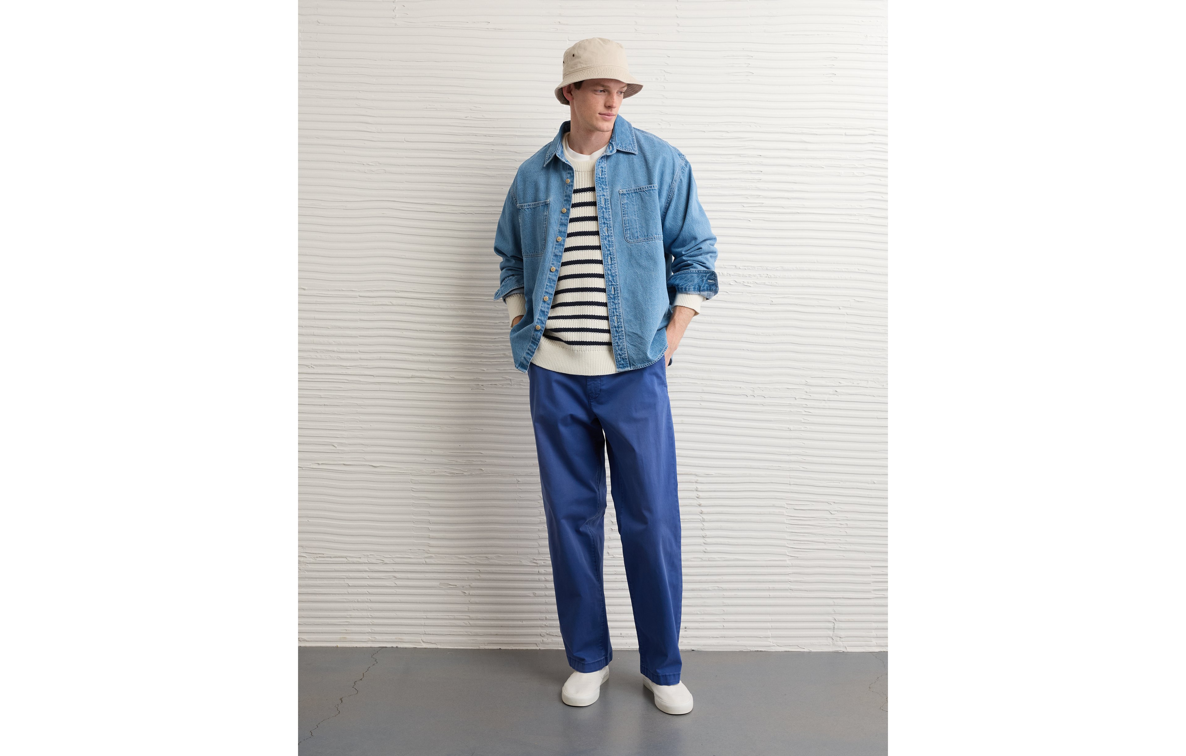 AE Striped Crewneck Sweater