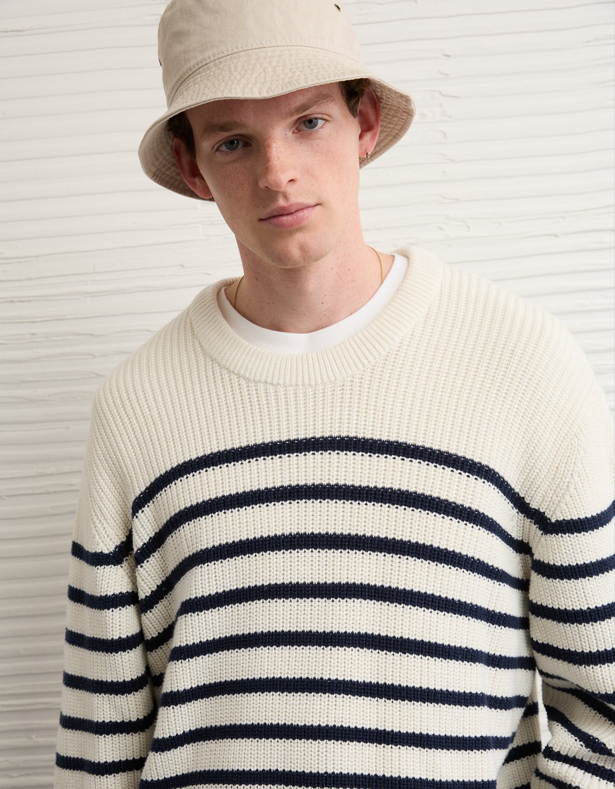 AE Striped Crewneck Sweater - image 2