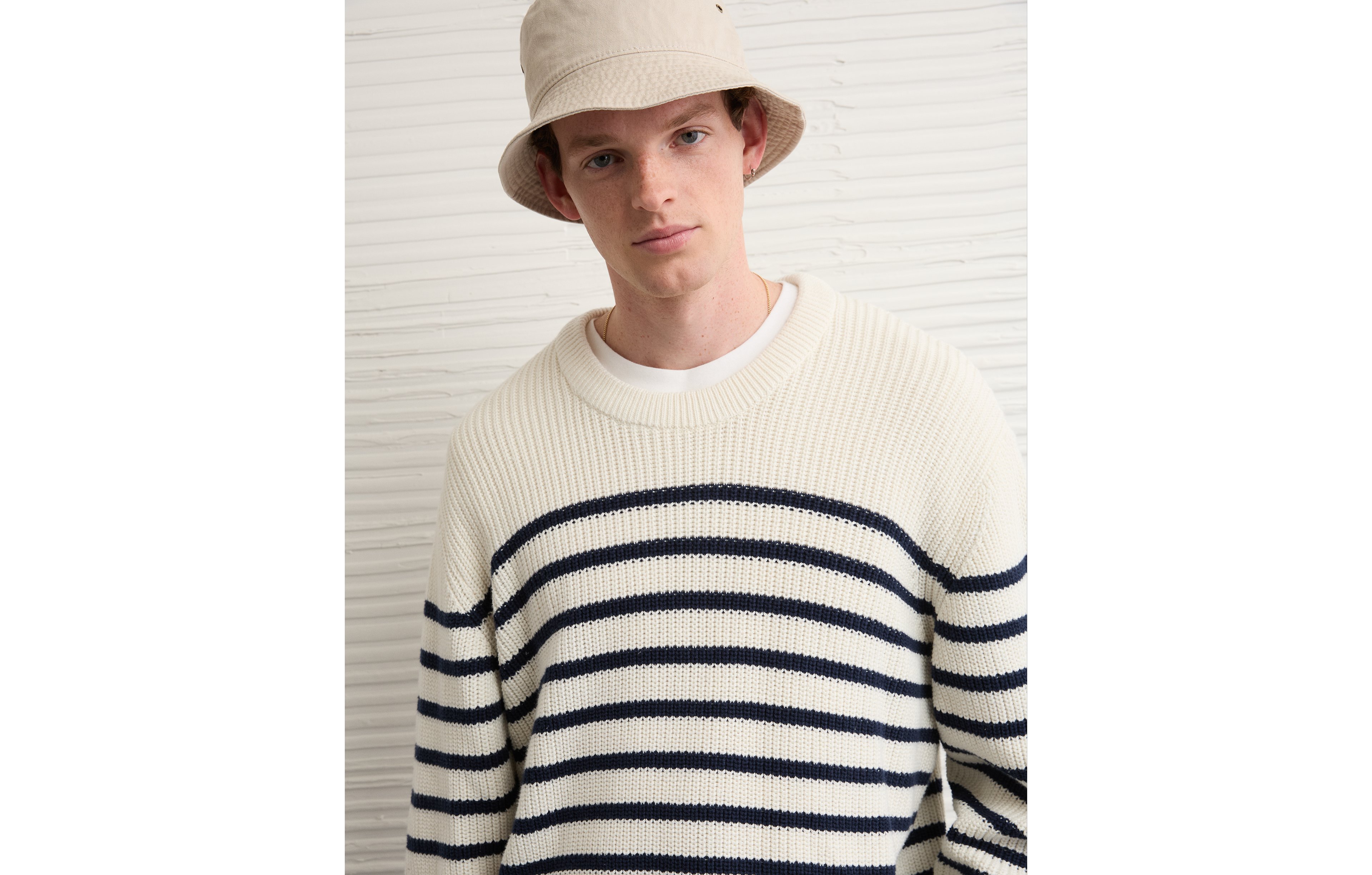 AE Striped Crewneck Sweater