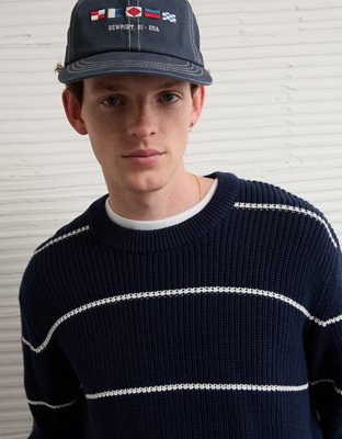 AE Striped Crewneck Sweater