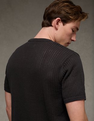 AE Open-Knit Sweater T-Shirt