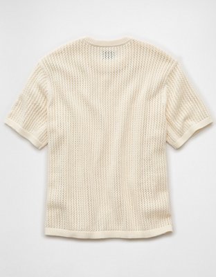 AE Open-Knit Sweater T-Shirt