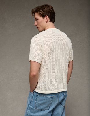 AE Open-Knit Sweater T-Shirt