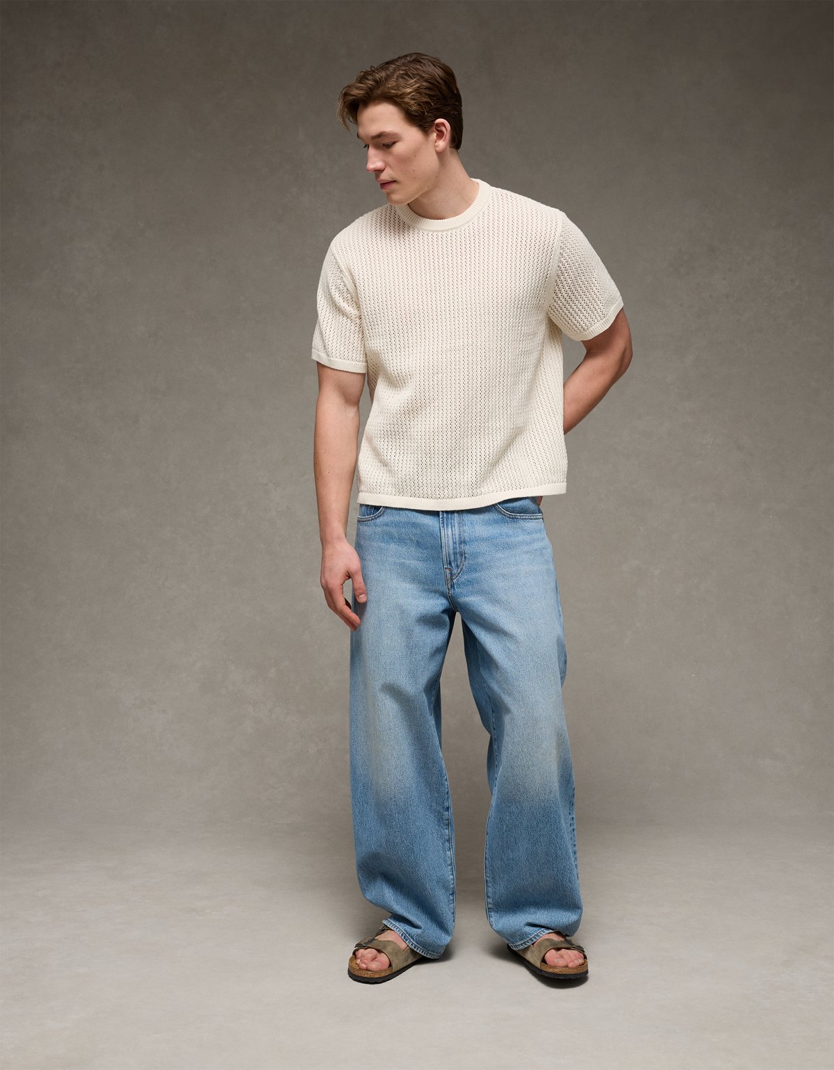 AE Open-Knit Sweater T-Shirt - image 5