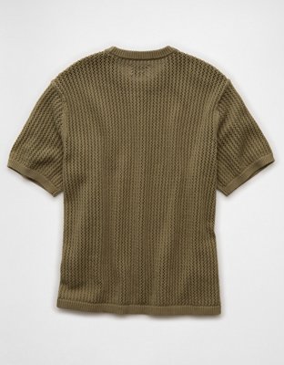 AE Open-Knit Sweater T-Shirt