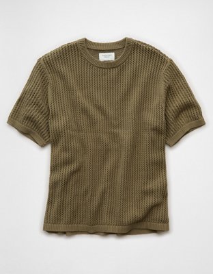 AE Open-Knit Sweater T-Shirt