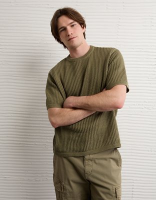 AE Open-Knit Sweater T-Shirt