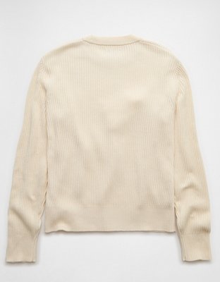 AE Shaker Stitch Crew Neck Sweater