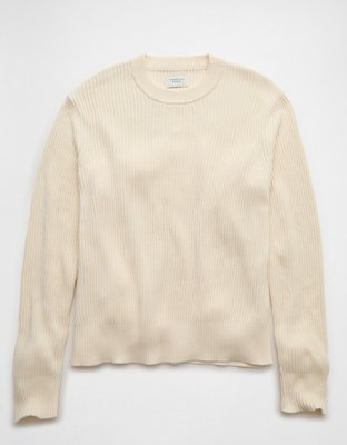 AE Shaker Stitch Crew Neck Sweater