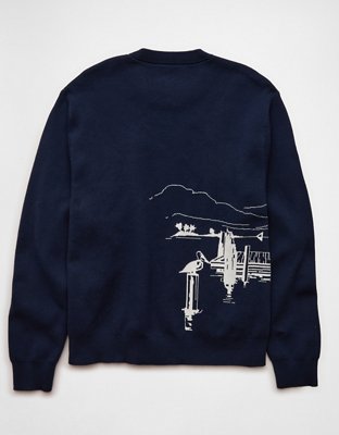 AE Graphic Crew Neck Sweater