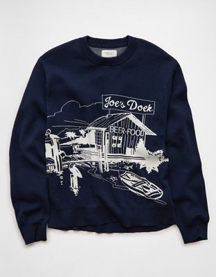 AE Graphic Crew Neck Sweater | American Eagle