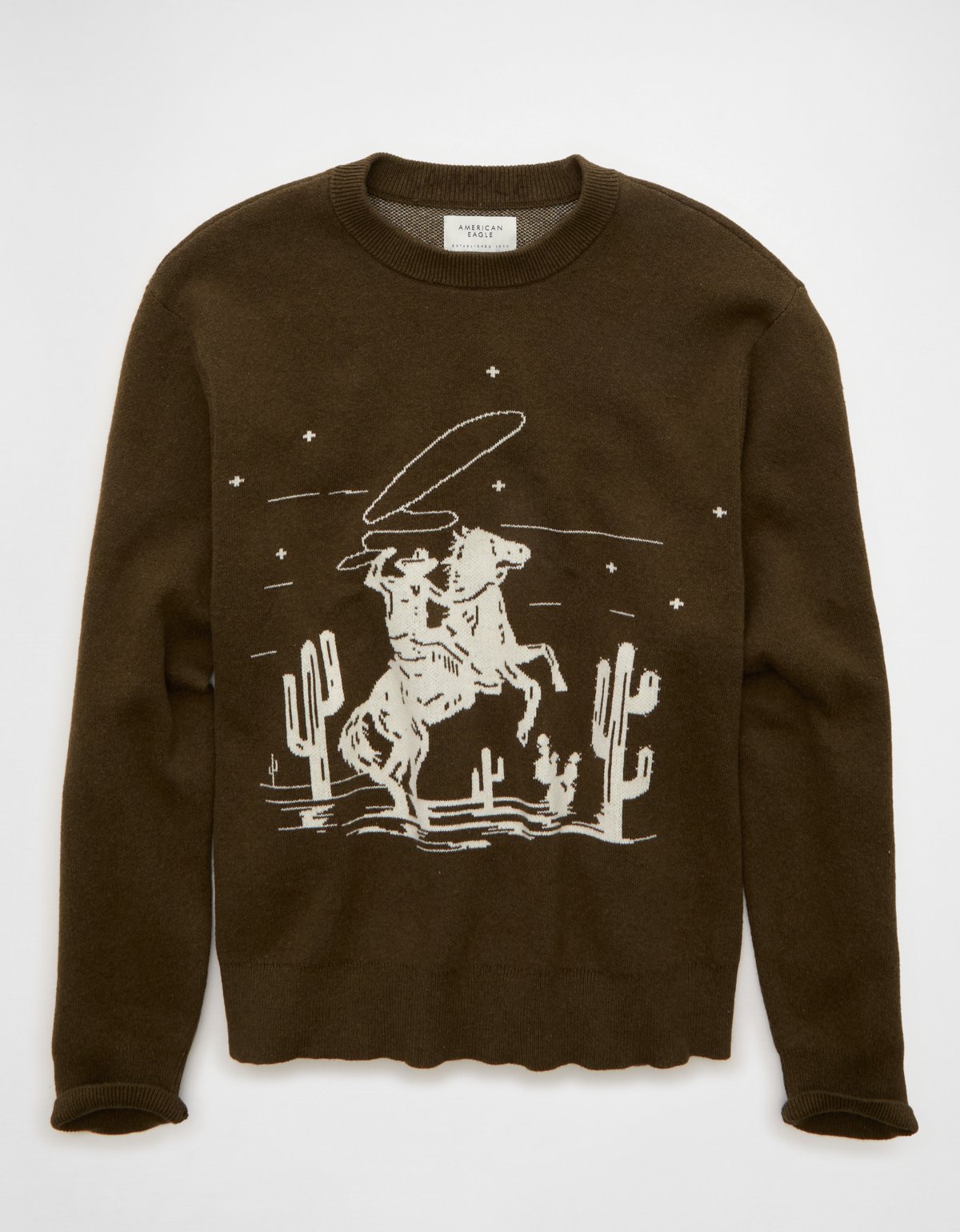 AE Cowboy Graphic Crew Neck Sweater - image 3