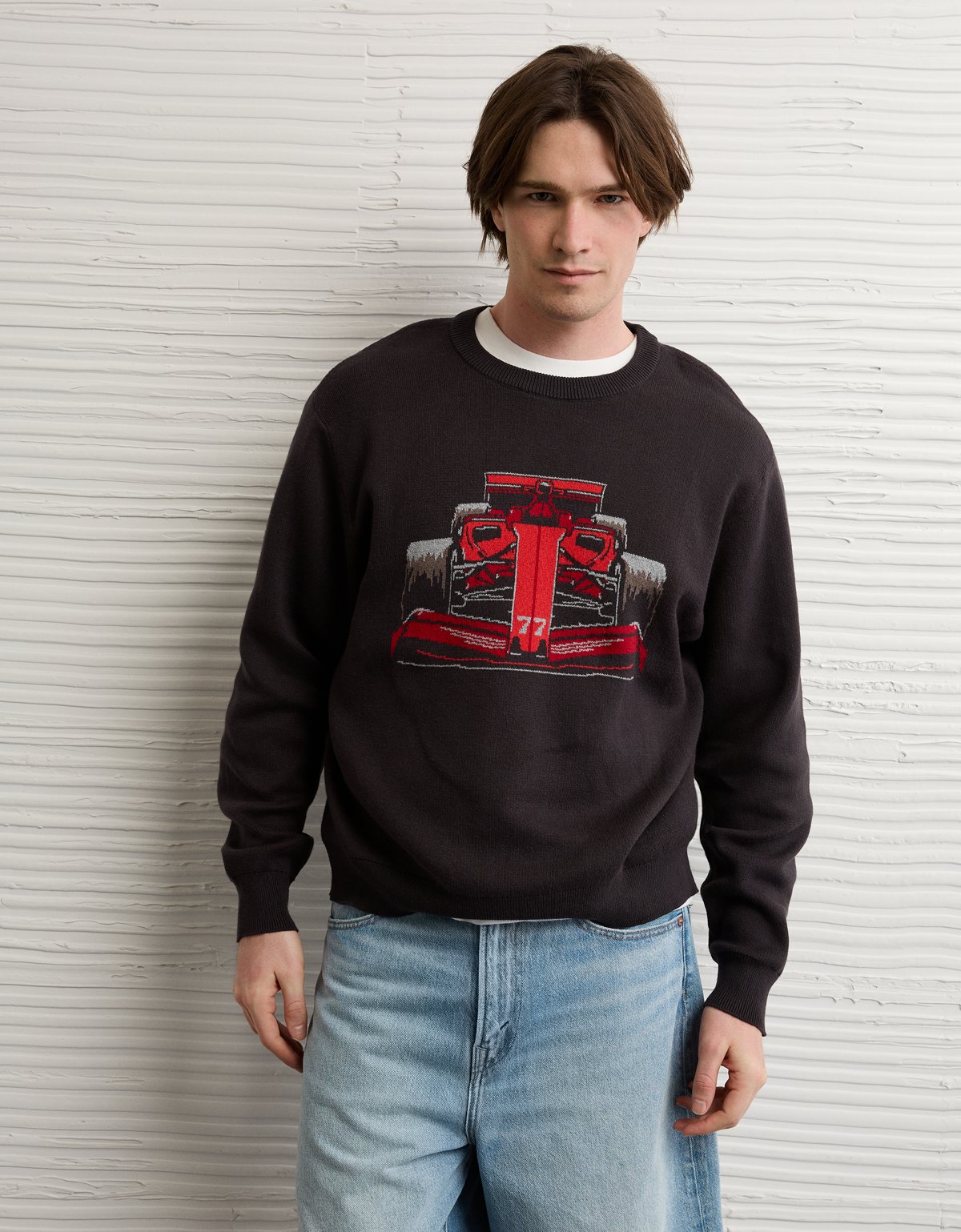 AE Racing Graphic Crew Neck Sweater - image 5