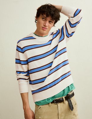 AE Striped Crew Neck Sweater