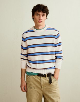 AE Striped Crew Neck Sweater