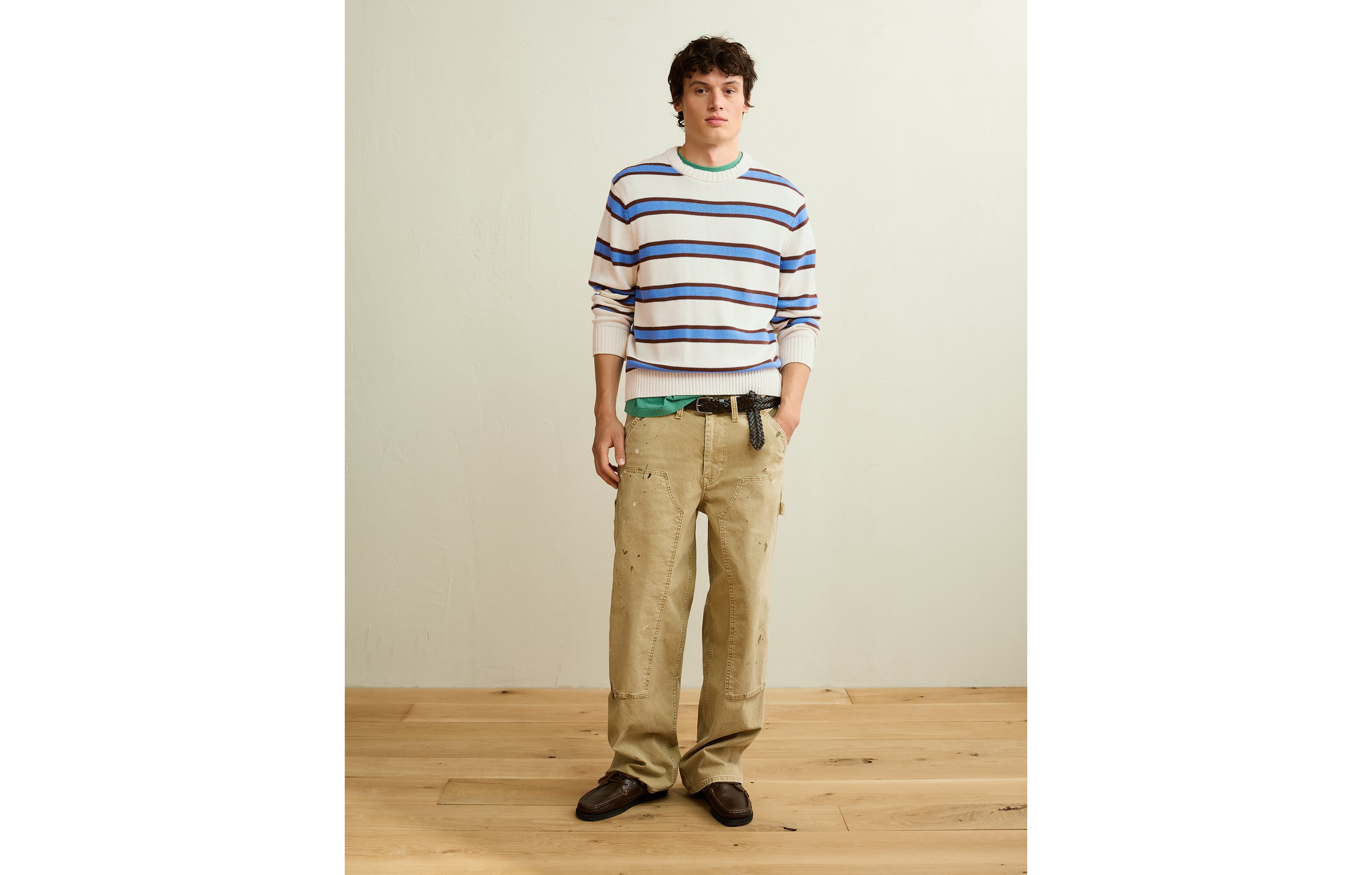 AE Striped Crew Neck Sweater