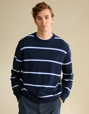AE Striped Crew Neck Sweater