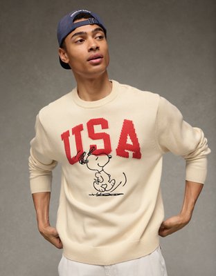 AE Snoopy Graphic Sweater
