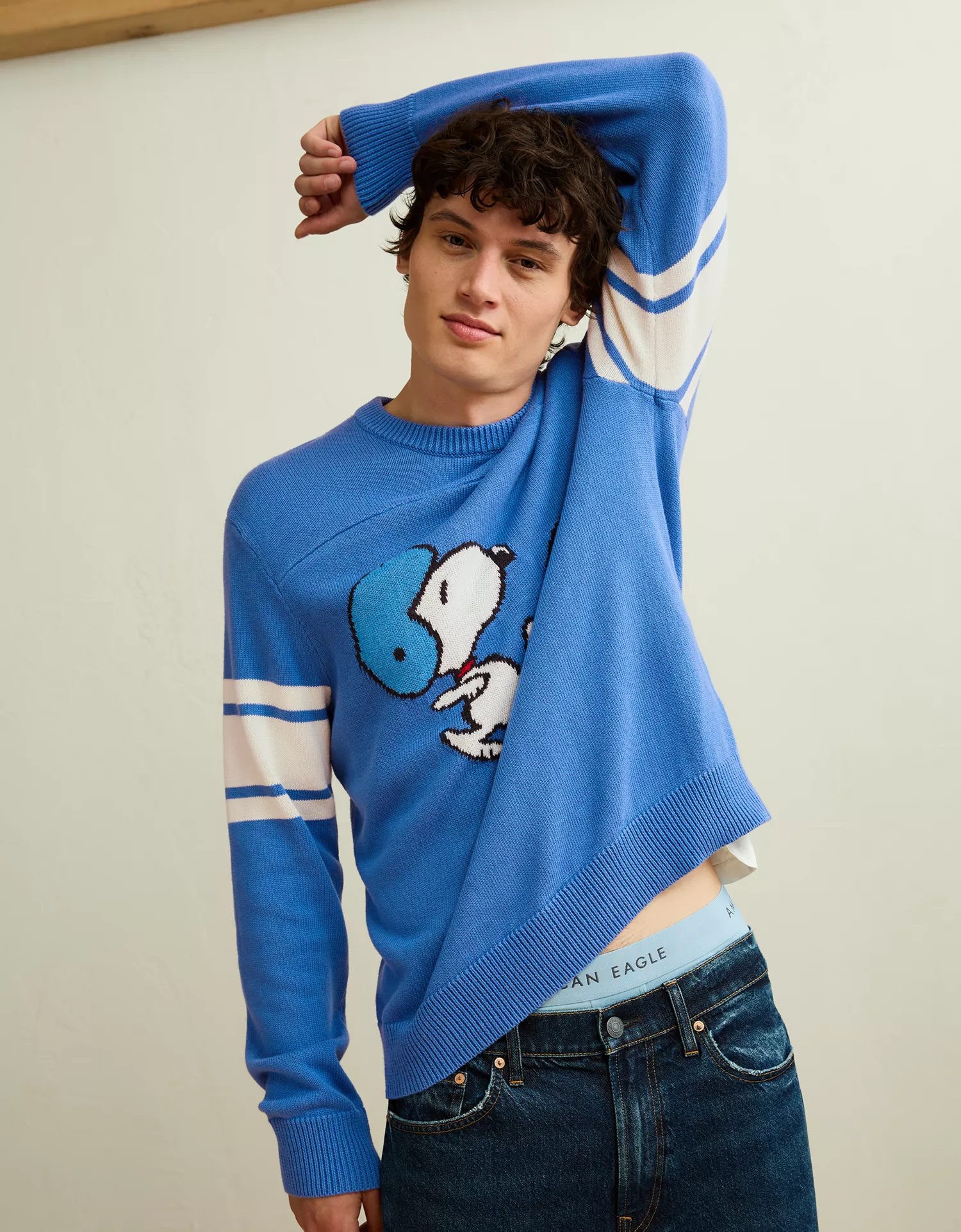 AE Snoopy Graphic Sweater