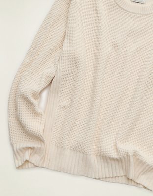 AE Brushed Waffle Knit Sweater