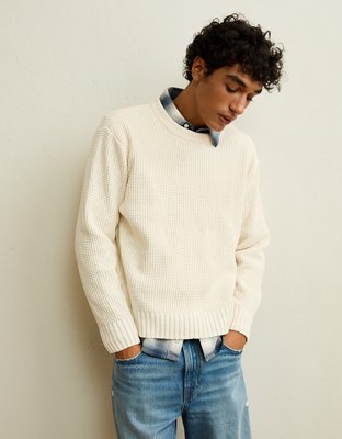 AE Brushed Waffle Knit Sweater