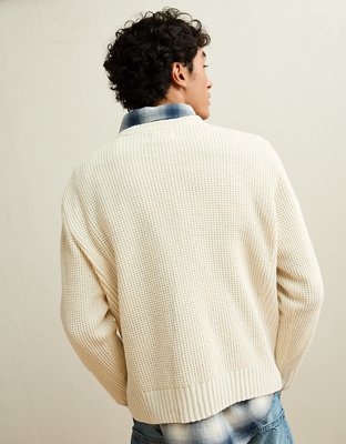 AE Brushed Waffle Knit Sweater