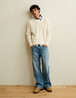 AE Brushed Waffle Knit Sweater