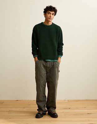 AE Brushed Waffle Knit Sweater