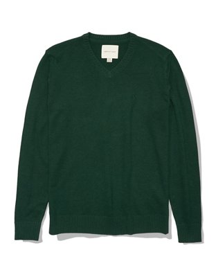 AE Super Soft Color-Block Crew Neck Sweater