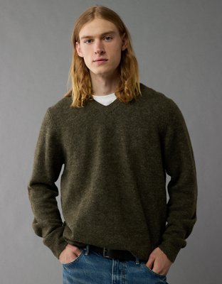 AE Brushed V-Neck Sweater