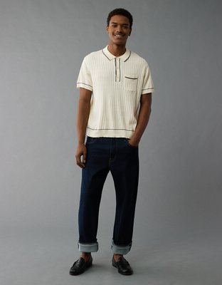 AE Weekend Tipped Sweater Polo Shirt