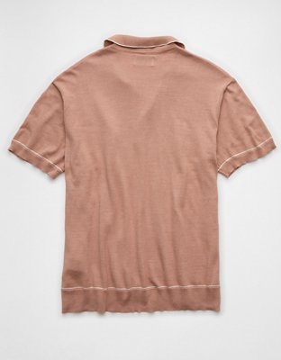AE Weekend Tipped Sweater Polo Shirt