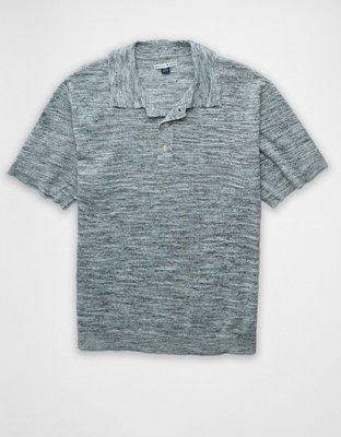 AE Space Dye Sweater Polo Shirt