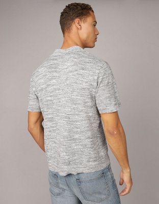 AE Space Dye Sweater Polo Shirt