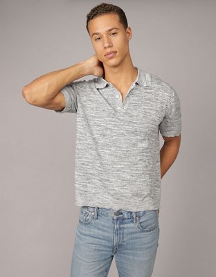 AE Space Dye Sweater Polo Shirt