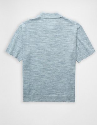 AE Space Dye Sweater Polo Shirt