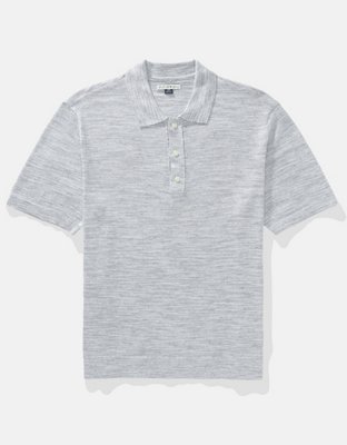 AE Space Dye Sweater Polo Shirt