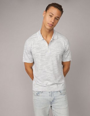 AE Space Dye Sweater Polo Shirt