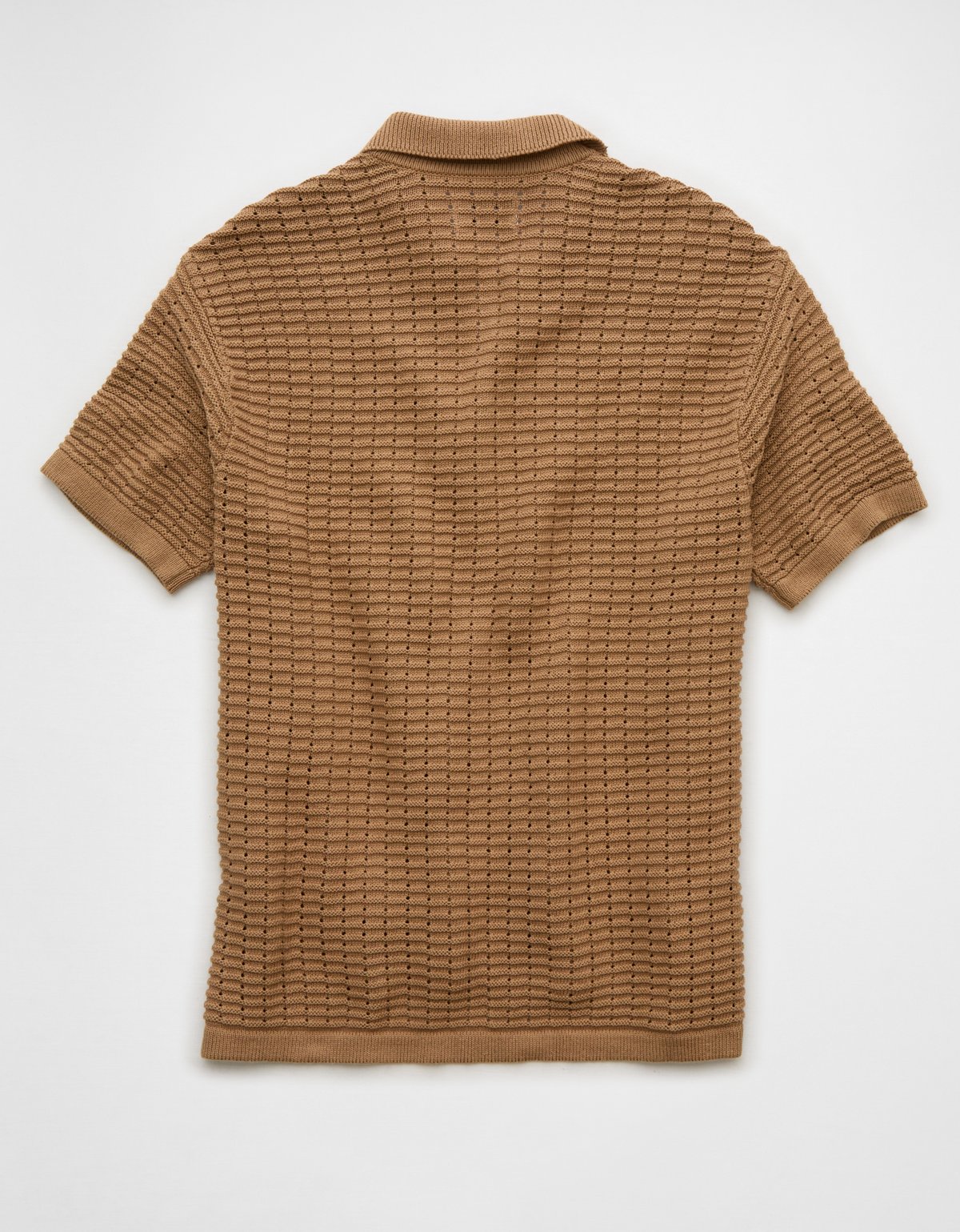 AE Weekend Textured Button-Up Sweater Polo Shirt - image 4