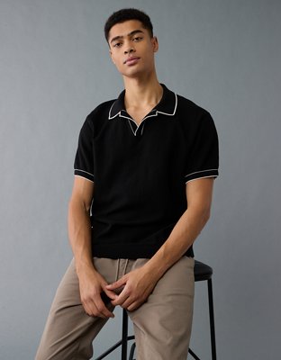 AE Weekend Tipped Sweater Polo Shirt