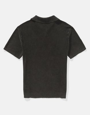 AE Weekend Washed Sweater Polo Shirt