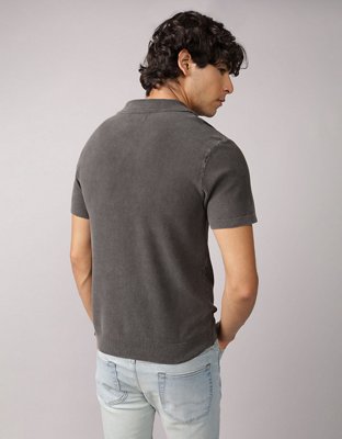 AE Camisa Polo Tejida Lavada de Fin de Semana