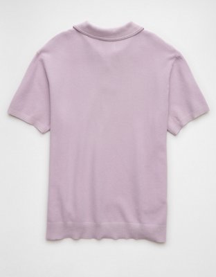 AE Weekend Washed Sweater Polo Shirt