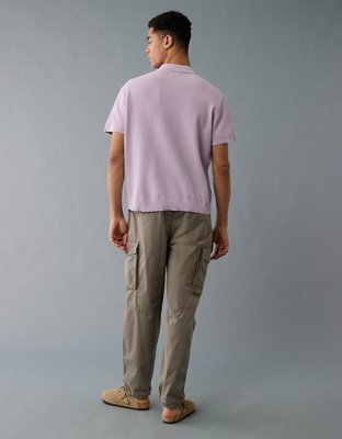 AE Weekend Washed Sweater Polo Shirt