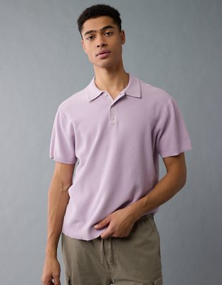 AE Weekend Washed Sweater Polo Shirt