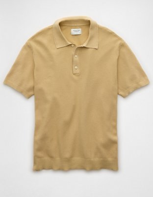 AE Weekend Washed Sweater Polo Shirt