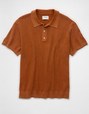 AE Weekend Washed Sweater Polo Shirt