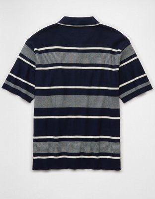 Polo en tricot rayé en jersey Fin de semaine AE